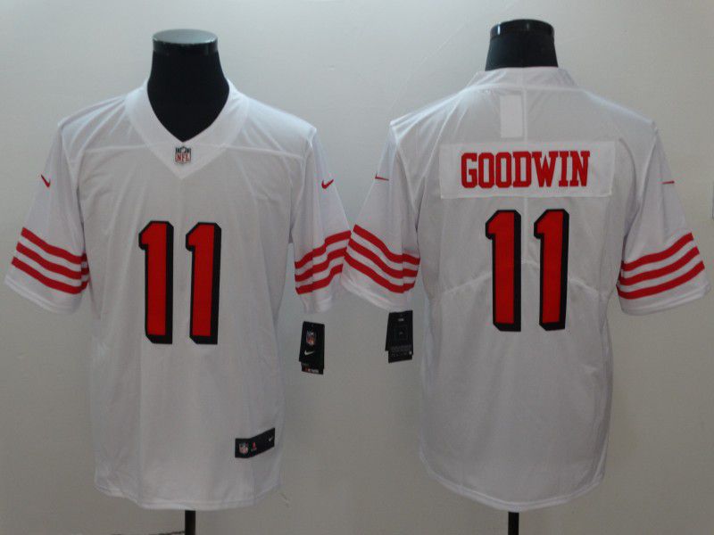 Men San Francisco 49ers #11 Goodwin White Vapor Untouchable Player Nike Limited NFL Jerseys->new york jets->NFL Jersey
